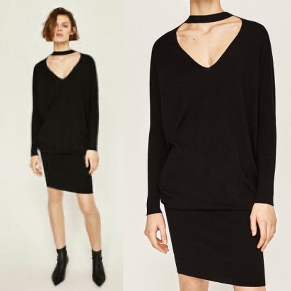 zara choker dress
